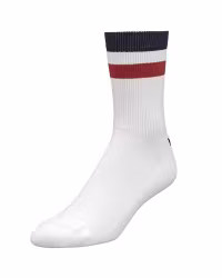 Åsunden Mid Crew Socks Off-White/Burgundy