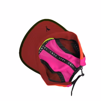 Våga Club Cap -  Green / Wine red / Neon pink / Neon orange