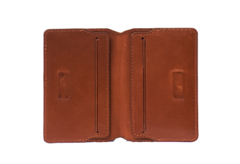 O My Bag Fold-Over Korthållare med Magnetlås Cognac
