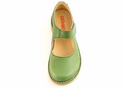 Utgående 40% - Grünbein Gerda Grön. Vegetabilgarvat, 100% kromfritt skinn.