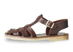 Duckfeet Ringkøbing 1450 Mörkbrun. "Fisherman" sandaler i vegetabilgarvat, 100% kromfritt läder. UNISEX
