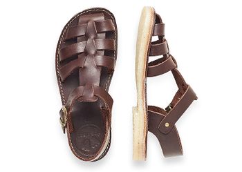 Duckfeet Ringkøbing 1450 Mörkbrun. "Fisherman" sandaler i vegetabilgarvat, 100% kromfritt läder. UNISEX
