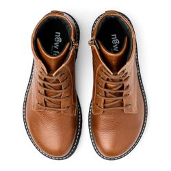 New Feet 232-25. Vattentäta snörkängor med dragkedja. Ljusbrun.