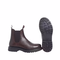 Utgående 30% - Ten Points Berit 60482 Mörkbrun. Varmfodrade Chelsea Boots. Vegetabilgarvat, 100% kromfritt skinn.