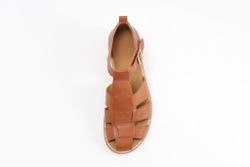 Angulus 4982 Cognac. Skinnfodrade "Fisherman's Sandals" i klassisk design.