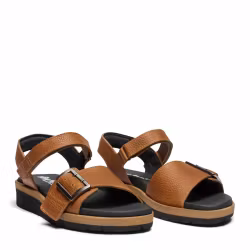 Utgående 30% - New Feet 211-13. Ljusbruna Sandaler med urtagbar komfortsula och ställbara remmar.