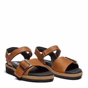 Utgående 30% - New Feet 211-13. Ljusbruna Sandaler med urtagbar komfortsula och ställbara remmar.