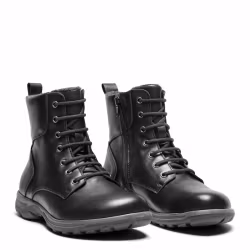 New Feet 252-26. Varmfodrade och vattentäta snörkängor med dragkedja. Svart. Bred läst.