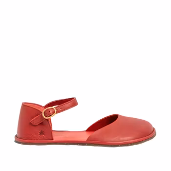 El Naturalista Bare Sandals 5683 Soft Nappa Rosso. BAREFOOT.