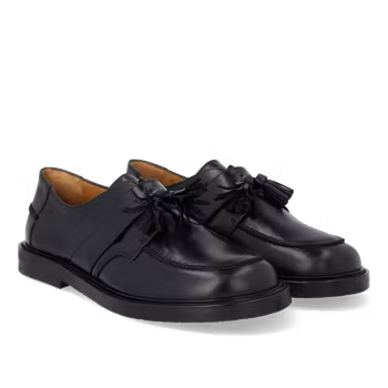 Angulus Loafers med Tassels 1759 Svart, "normal fit".