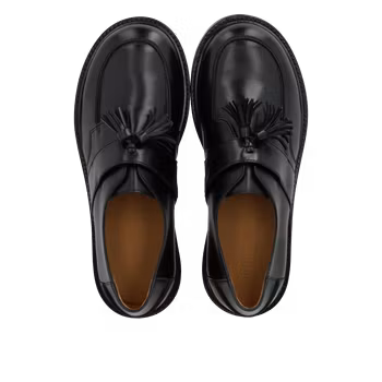 Angulus Loafers med Tassels 1759 Svart, "normal fit".