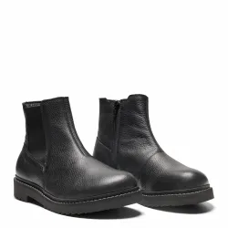 New Feet 232-22. Vattentäta boots med dragkedja och resår i skaftet. Svart.