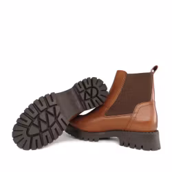 Ten Points Penny 60609 Ljusbrun. Varmfodrade Chelsea Boots. Vegetabilgarvat, 100% kromfritt skinn.