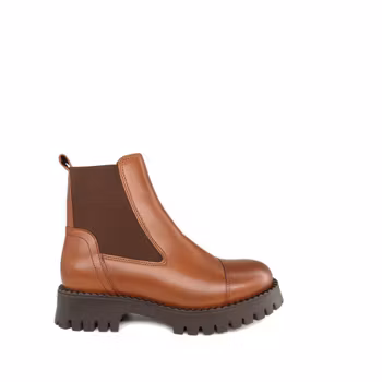 Ten Points Penny 60609 Ljusbrun. Varmfodrade Chelsea Boots. Vegetabilgarvat, 100% kromfritt skinn.