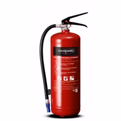 Housegard 6 kg pulversläckare, röd, PE6GEB 43A