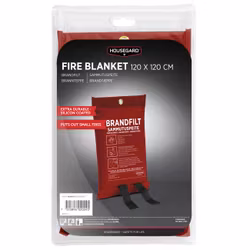 Housegard brandfilt, 120x120 cm, röd