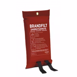 Housegard brandfilt med silikonbeläggning, 120x180 cm, röd