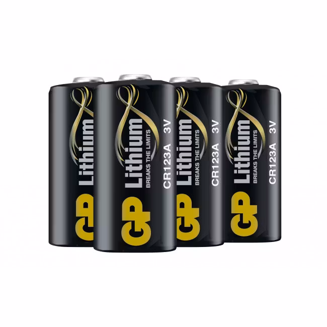 GP Lithiumbatteri, CR 123A, 4-pack