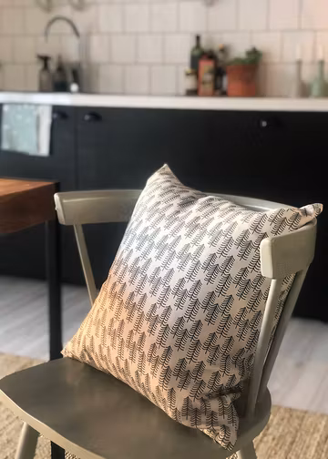 Barra gray linen cushion