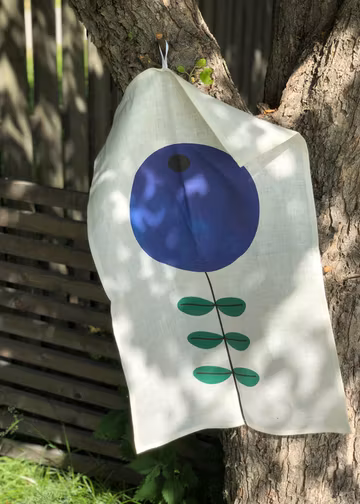 Blåbär Linnékökshandduk