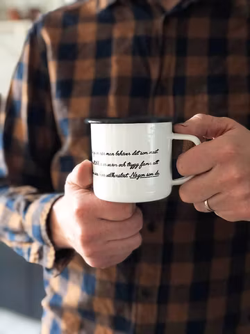 Pappa emaljmugg