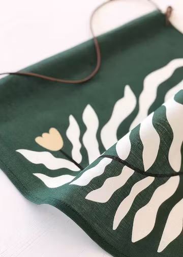 Tulpan grön Linnebonad