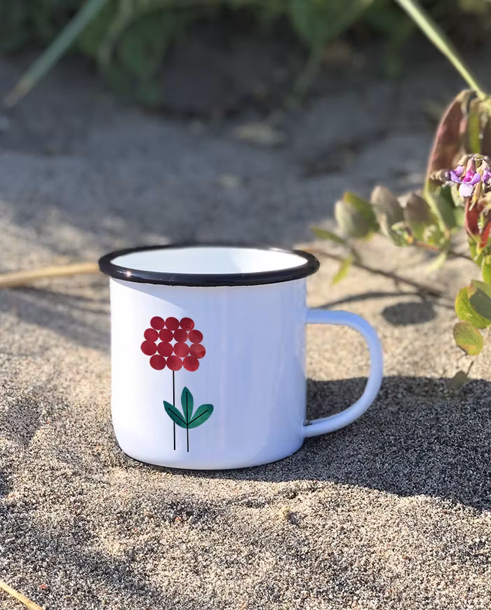 Fieldberry enamel mug