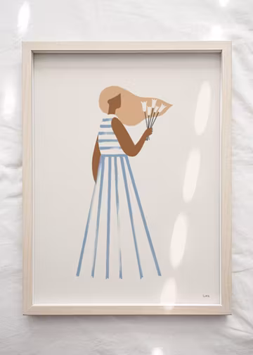 Dina färger var blå