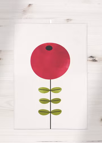 Lingonberry kitchen towel