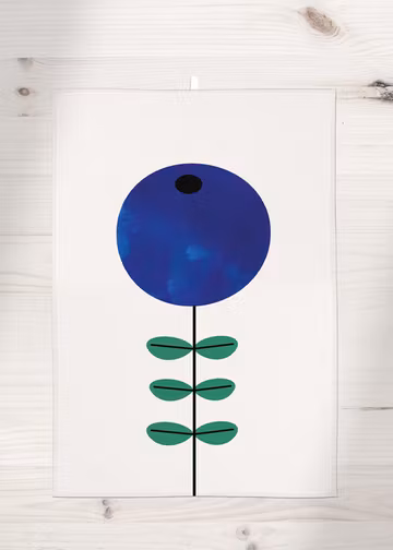 Blåbär Linnékökshandduk