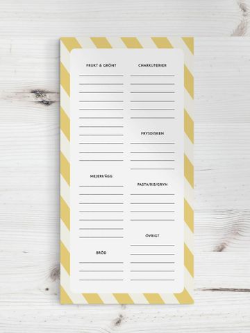 Magnetic pad Grocerys Stripe
