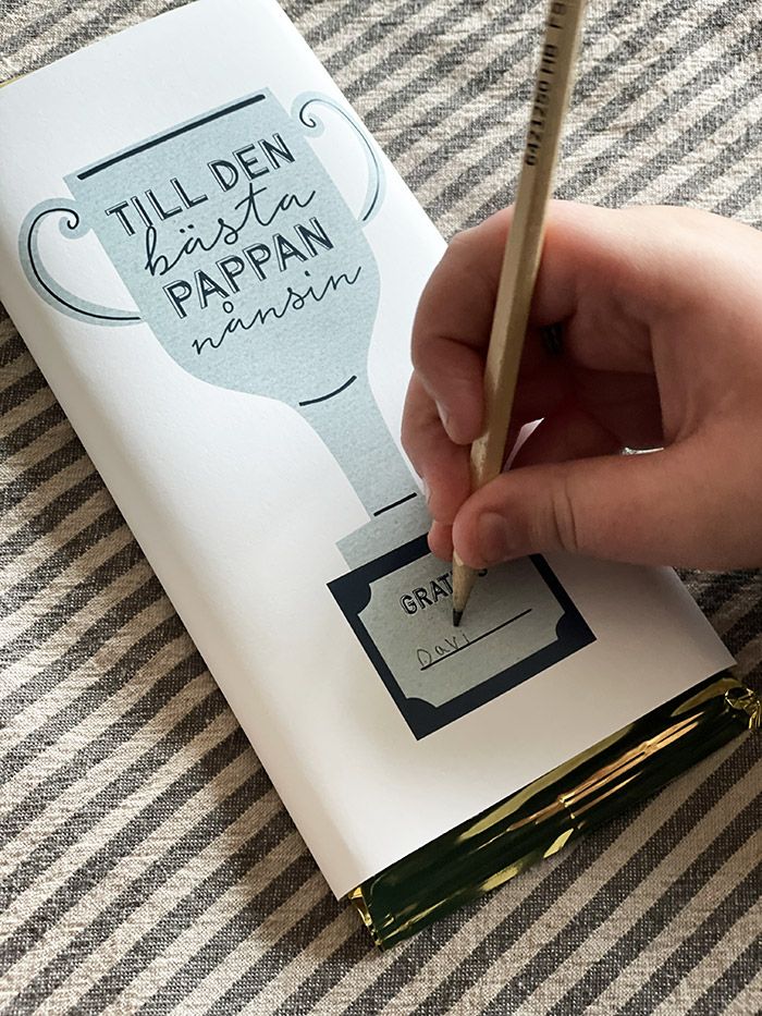 Printable Chokladomslag Fars dag