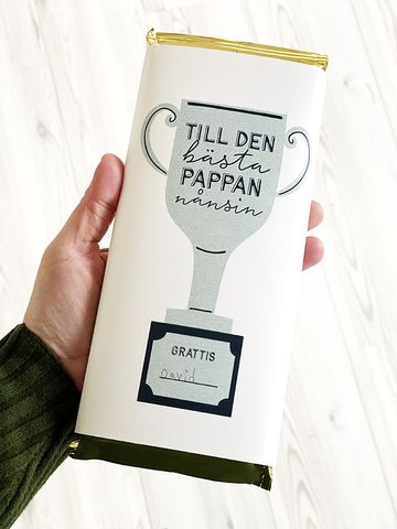 Printable Chokladomslag Fars dag