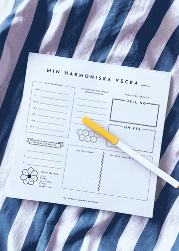 My harmonious week Magnetic pad
