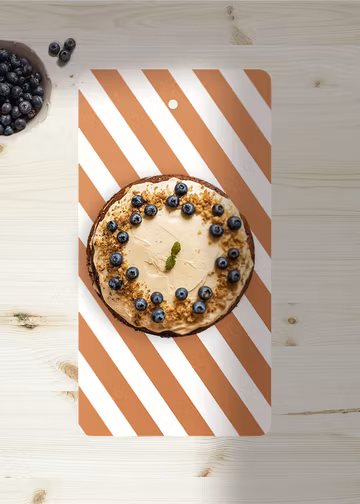 Polka skärbräda kola