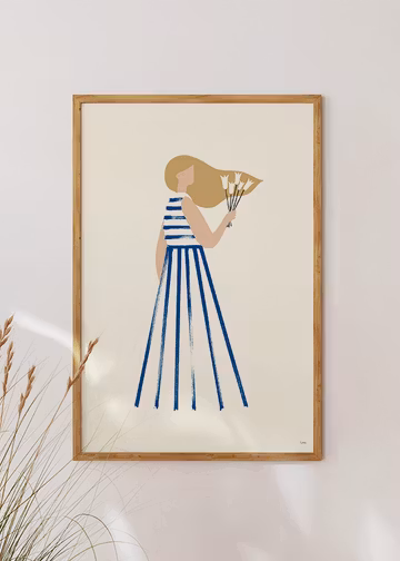 Dina färger var blå