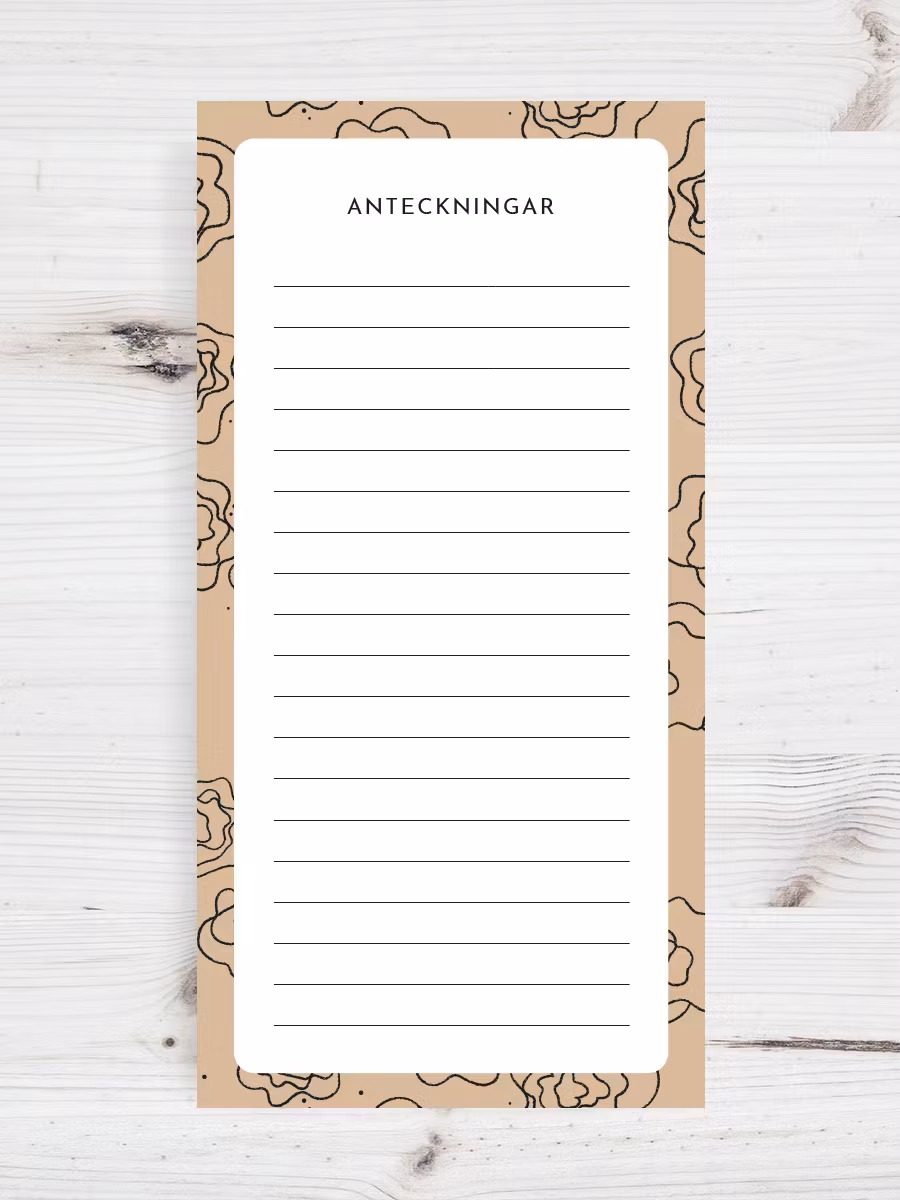 Notes Hazel Magnetic pad