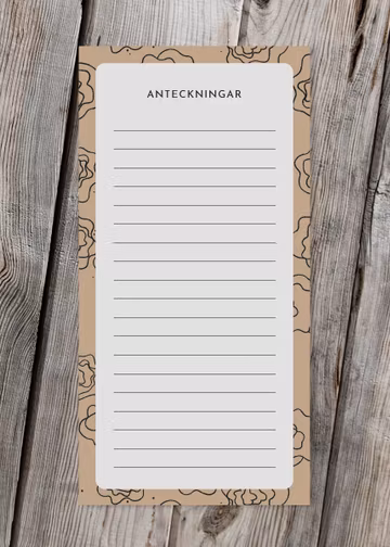 Anteckningar Magnetblock