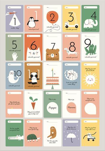 Moment baby cards