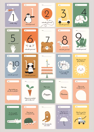 Moment baby cards