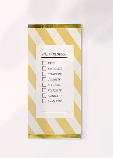 Printable Chokladomslag Checklista