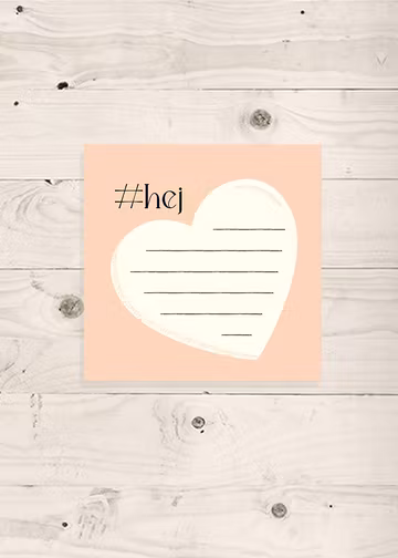 Love notes Magnetblock