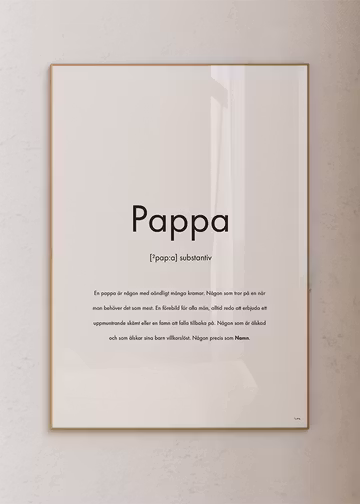 Substantiv pappa