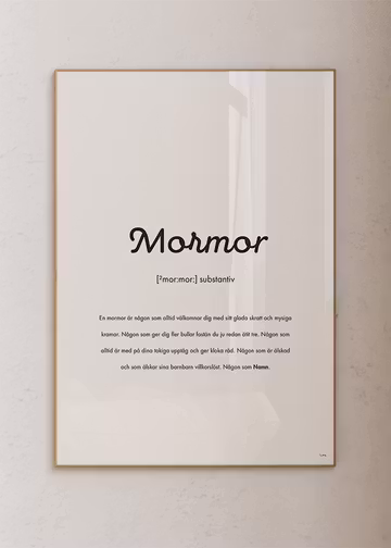 Substantiv mormor