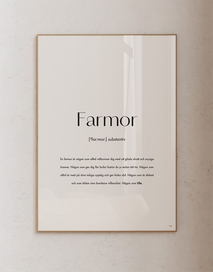 Substantiv farmor