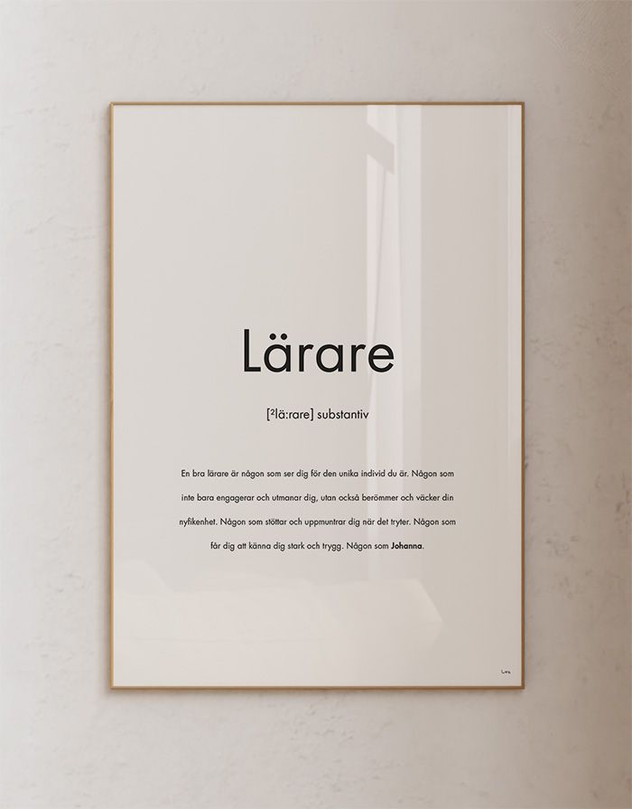 Substantiv lärare