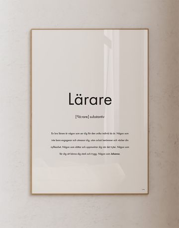 Substantiv lärare