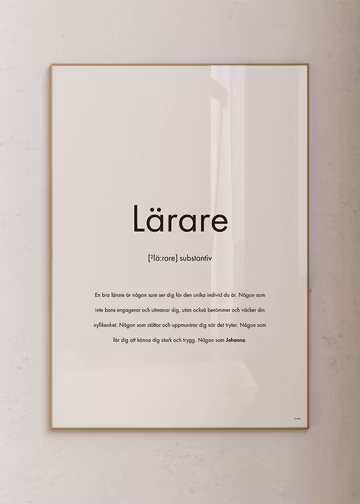 Substantiv lärare
