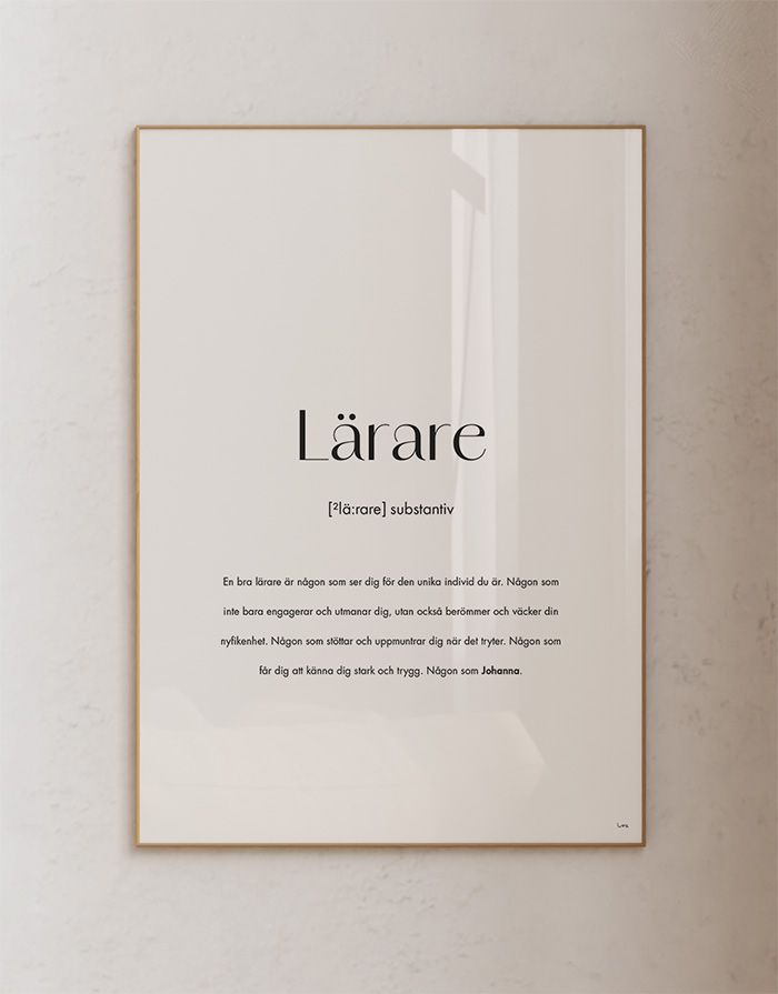 Substantiv lärare