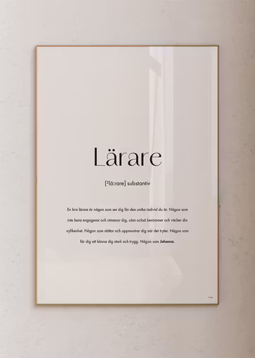 Substantiv lärare